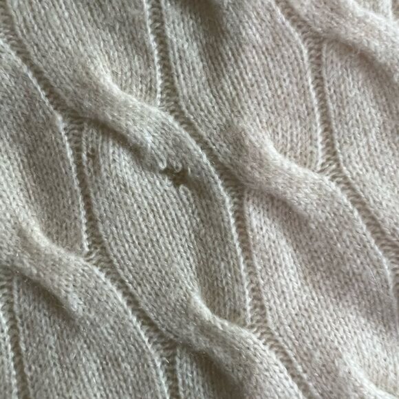 Madison Studio Cashmere Turtleneck in Cream - Picture 8 of 8